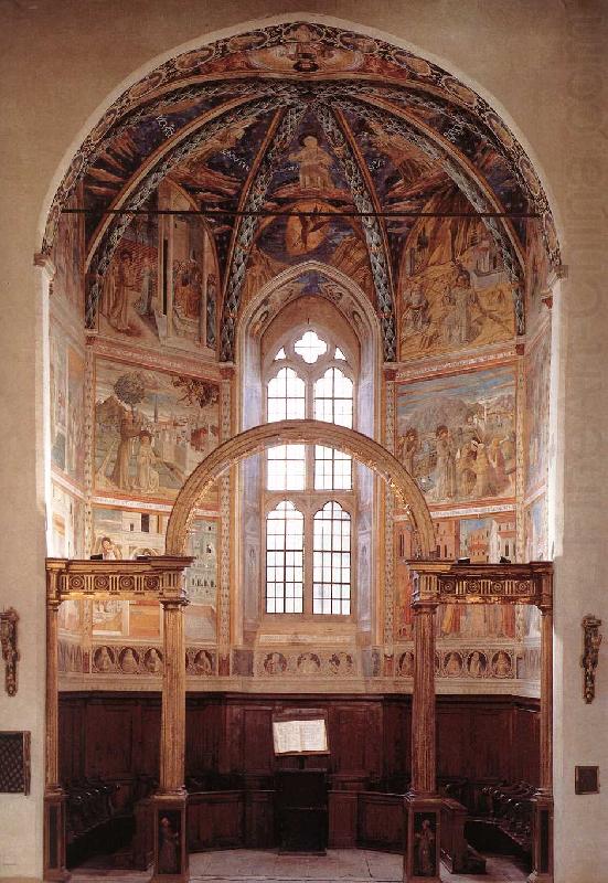 GOZZOLI, Benozzo View of the main apsidal chapel dfg china oil painting image